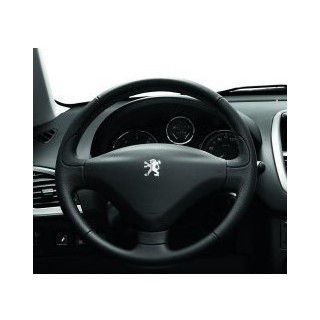 VOLANT DE DIRECTION 3 BRANCHES CUIR NOIR PEUGEOT