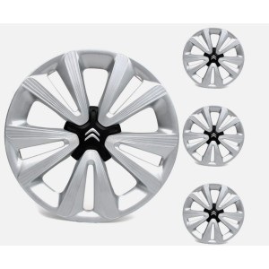KIT DE 4 ENJOLIVEURS NUCLEAR 16" NOIR CORNELIE
