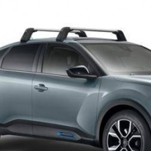 JEU DE 2 BARRES DE TOIT TRANSVERSALES ALUMINIUM A FIXATION AUTOMATIQUE