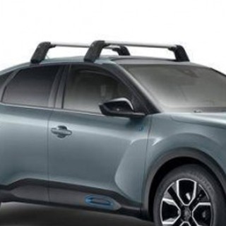 JEU DE 2 BARRES DE TOIT TRANSVERSALES ALUMINIUM A FIXATION AUTOMATIQUE