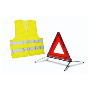 KIT TRIANGLE DE PRESIGNALISATION ET GILET DE SECURITE
