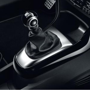 POMMEAU DE LEVIER DE VITESSES BVM5 NOIR ONYX EN ZAMAC CHROME SATINE POUR CITROEN